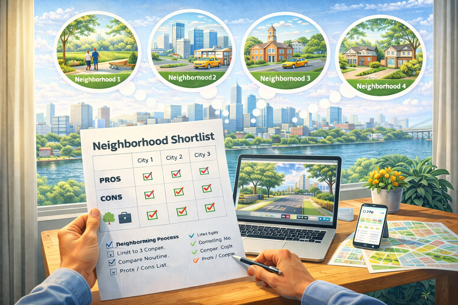 Narrowing down neighborhoods.