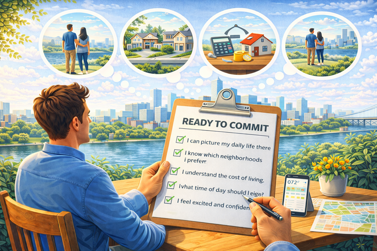 Ready to commit when relocating.