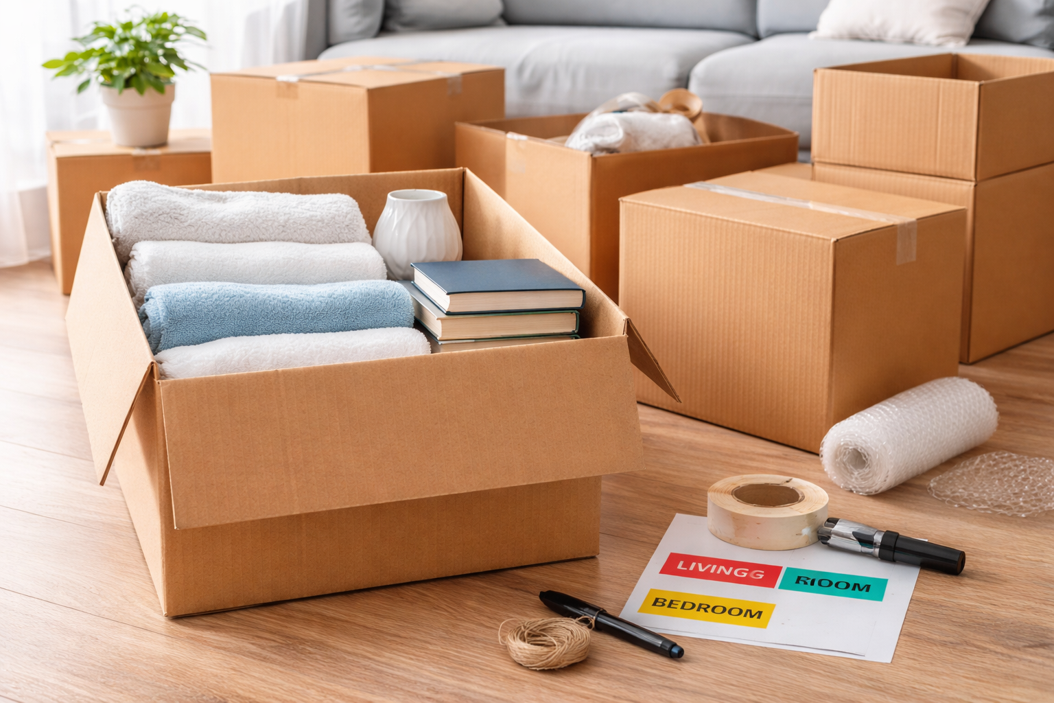 What to pack when moving.