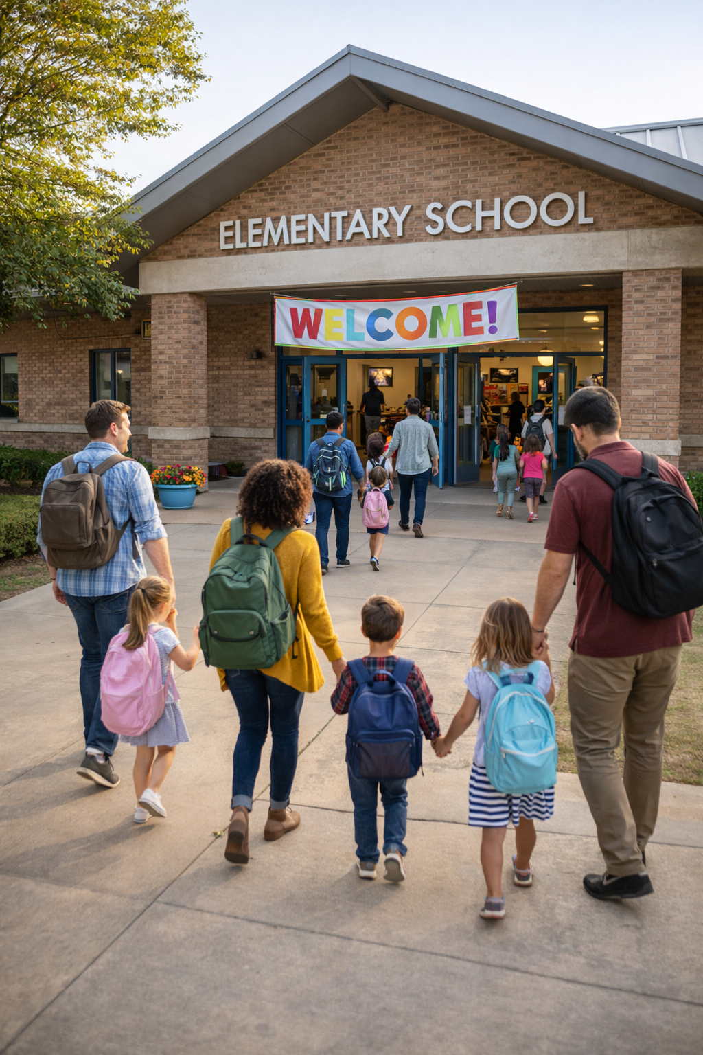 Enrolling school after relocating.