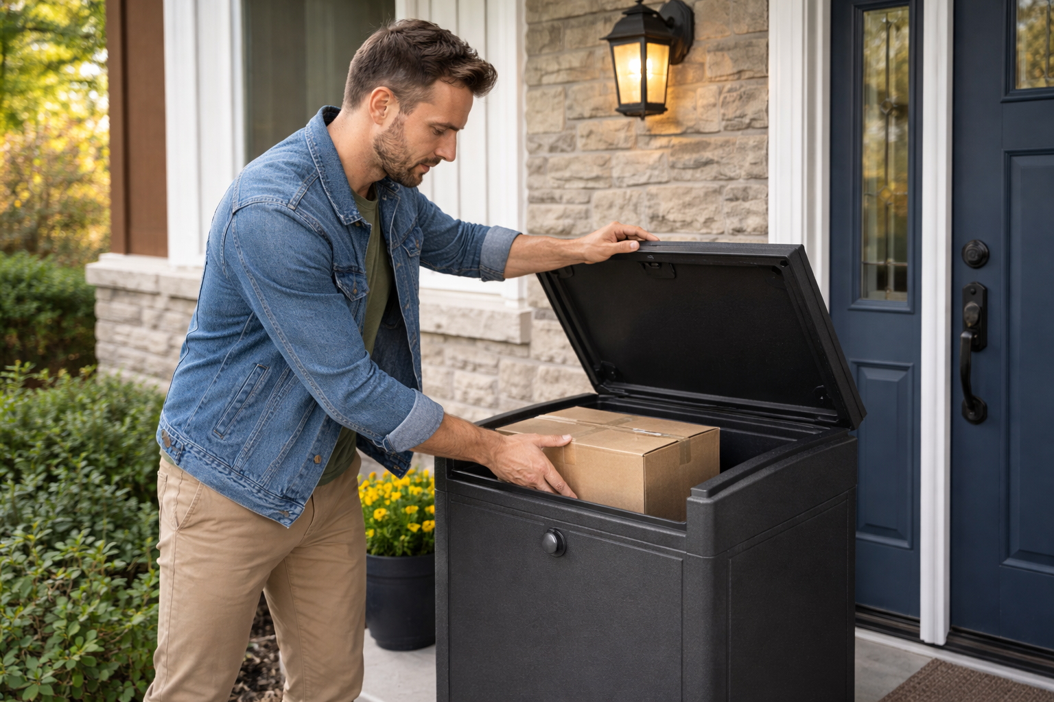 Securing packages in a new location.